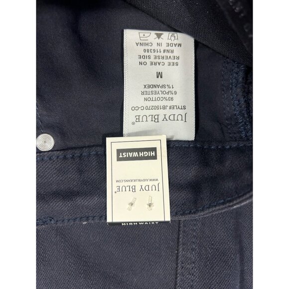 Judy Blue High-Waist Navy Denim Shorts - Picture 6 of 9